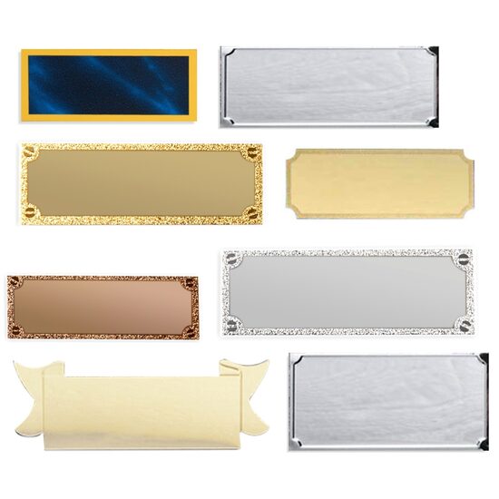 Metāla plāksnītes - dažādi izmēri